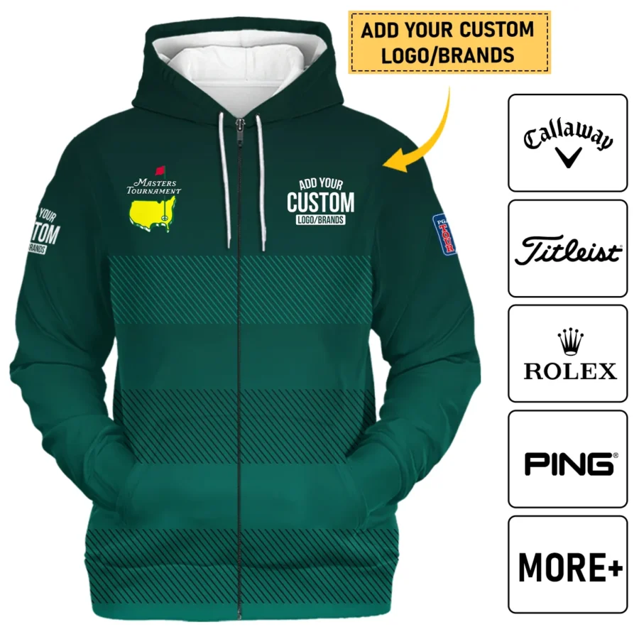 Personalized Logo,Brands Masters Tournament Golf Zipper Hoodie Shirt All Over Prints HOMT110324A02ZHD