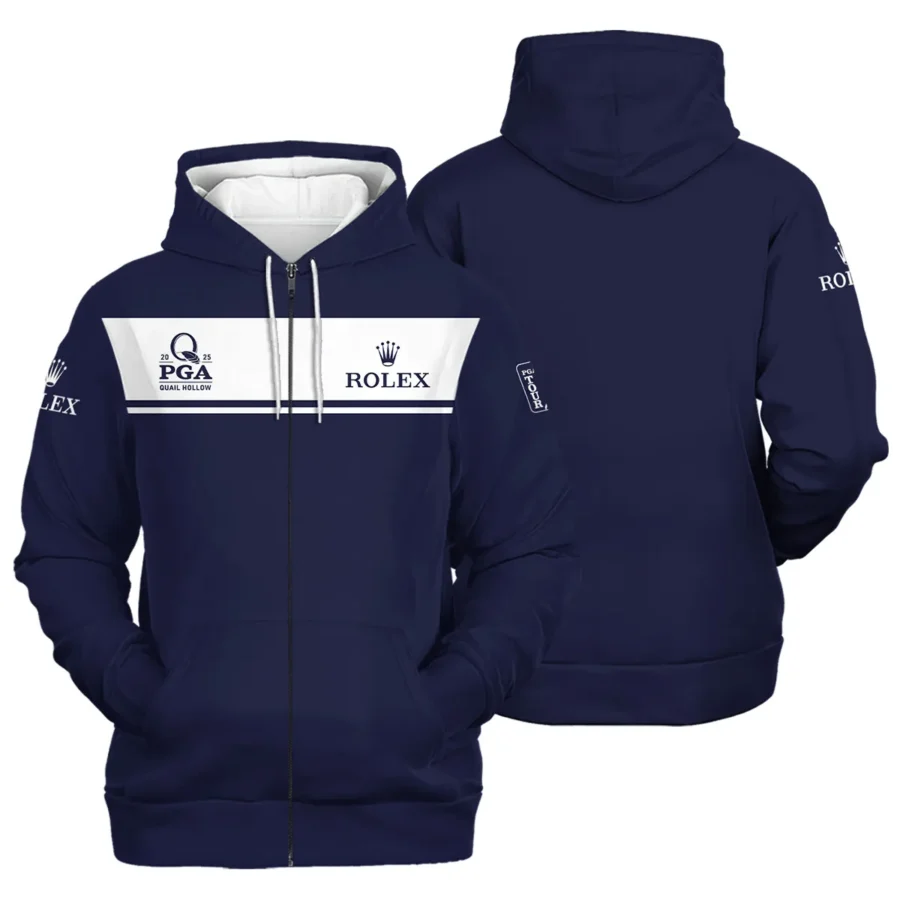 Special Release Rolex 2025 PGA Championship Golf Zipper Hoodie Shirt All Over Prints HOPGC201124A03ROXZHD