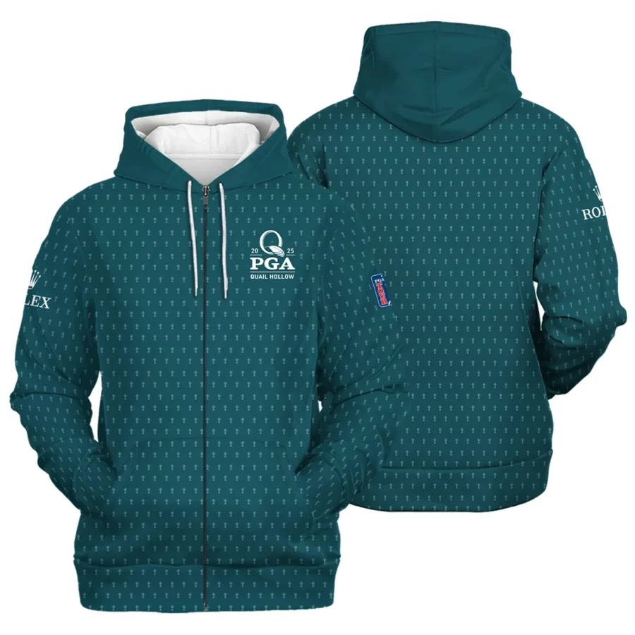 Special Release Rolex 2025 PGA Championship Golf Zipper Hoodie Shirt All Over Prints HOPGC211124A05ROXZHD