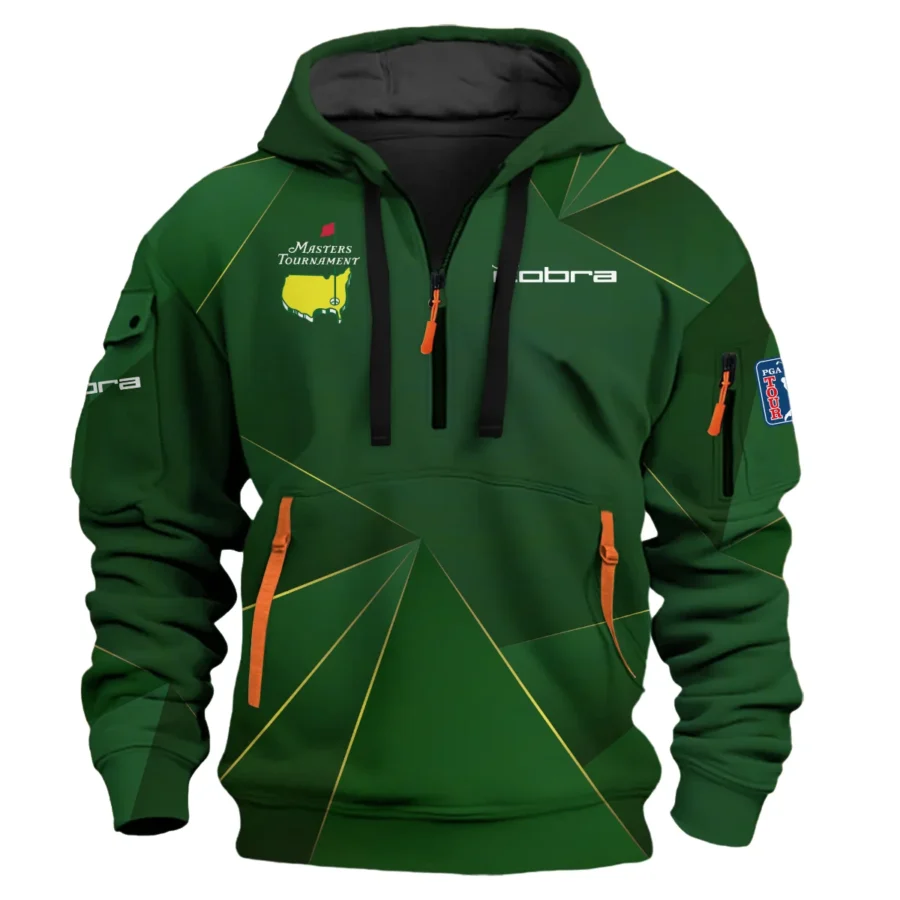 Cobra Golf Masters Tournament Exclusive Logo Hoodie Half Zipper Shirt All Over Prints Gift For Fans HOMT260225A03CBHDF-Green