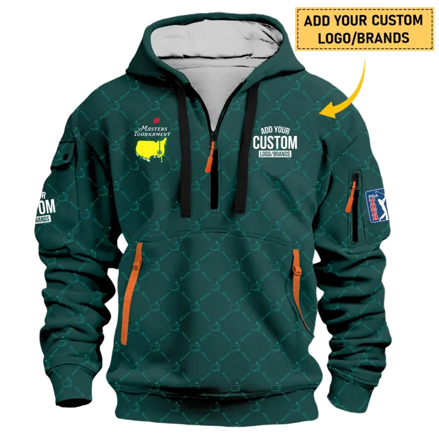 Personalized Logo,Brands Masters Tournament Golf Hoodie Half Zip All Over Prints HOMT020725T2HDF