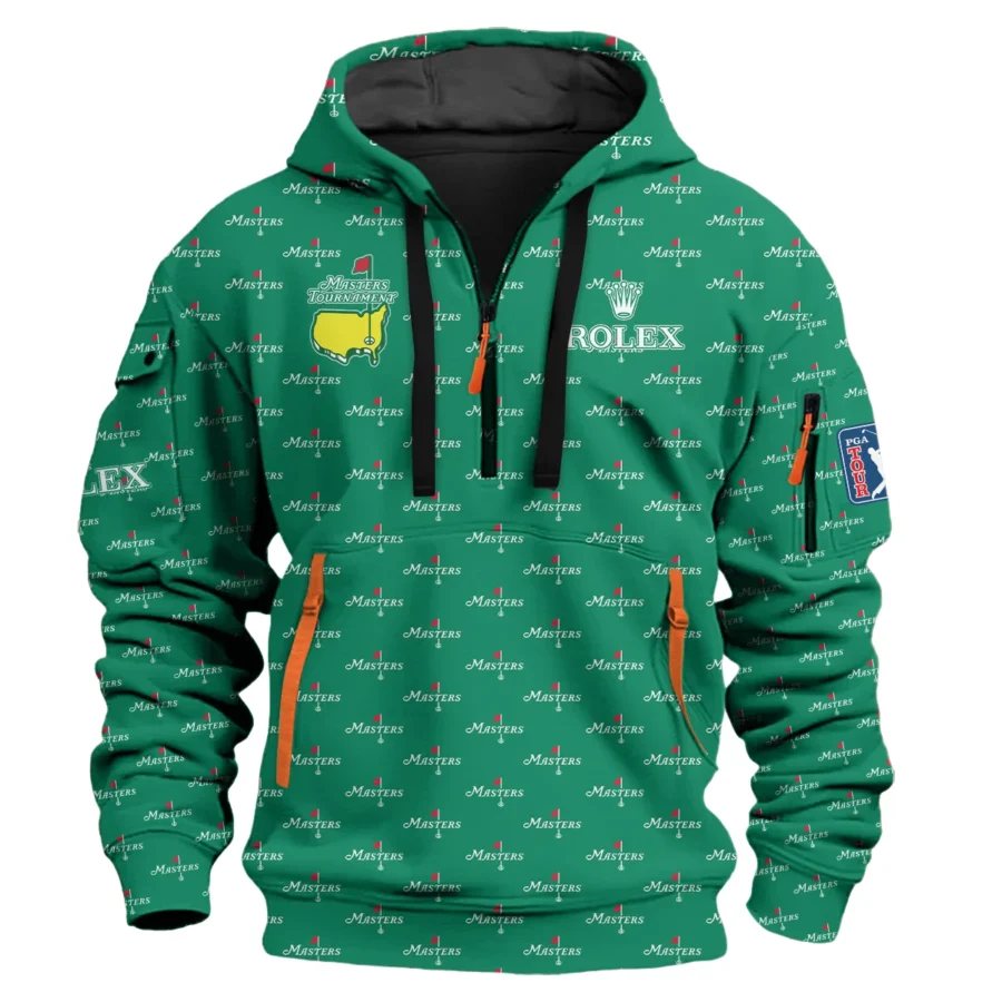 Special Release Rolex Masters Tournament Golf Hoodie Half Zip All Over Prints HOMT040225A2ROXHDF