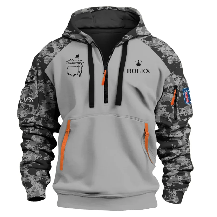 Special Release Rolex Masters Tournament Golf Hoodie Half Zip All Over Prints HOMT04112404ROXHDF