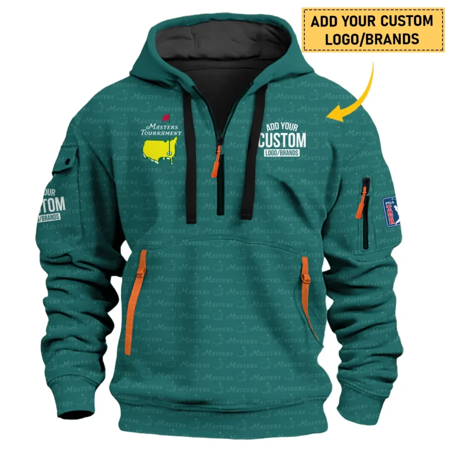 Personalized Logo,Brands Masters Tournament Golf Hoodie Half Zip All Over Prints HOMT080125A04HDF