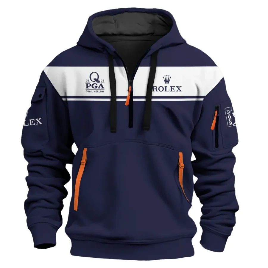 Special Release Rolex 2025 PGA Championship Golf Hoodie Half Zip All Over Prints HOPGC201124A03ROXHDF