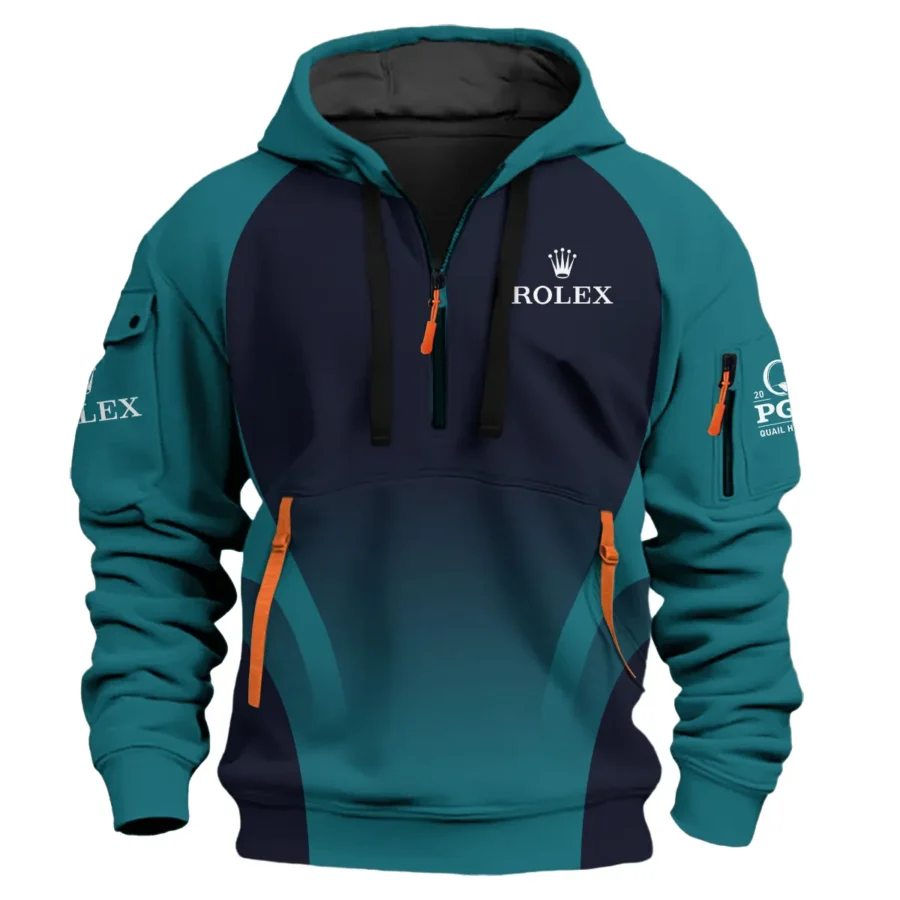 Special Release Rolex 2025 PGA Championship Golf Hoodie Half Zip All Over Prints HOPGC201124A06ROXHDF