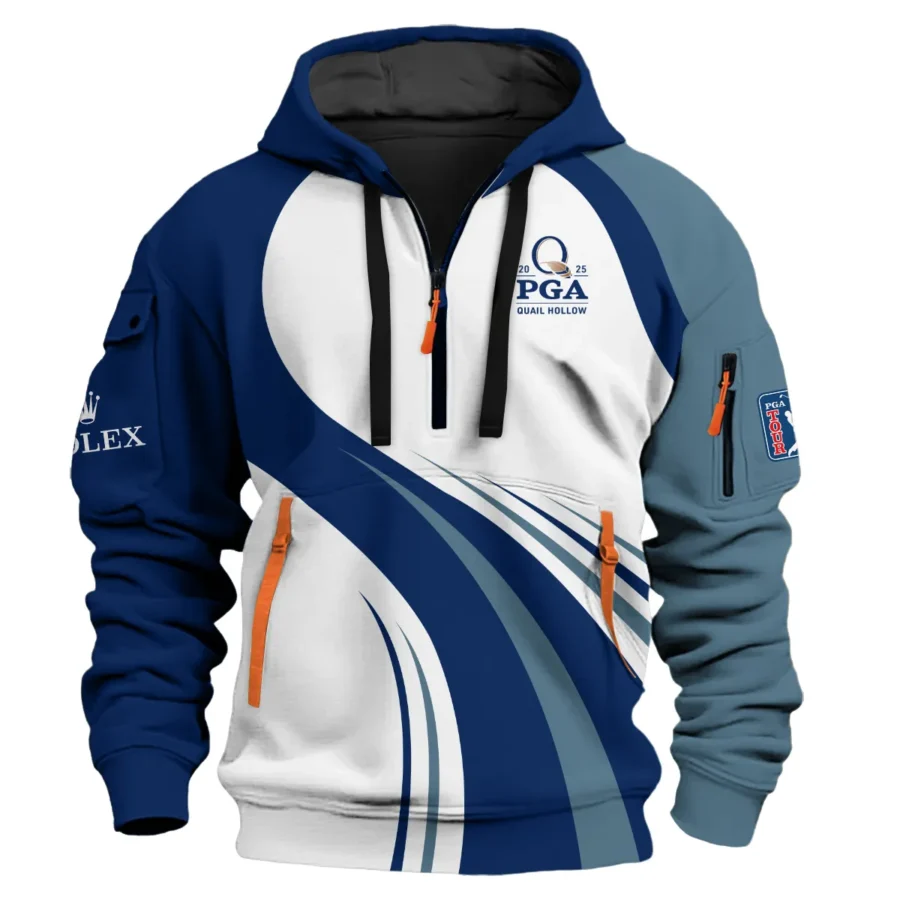 Special Release Rolex 2025 PGA Championship Golf Hoodie Half Zip All Over Prints HOPGC211124A01ROXHDF