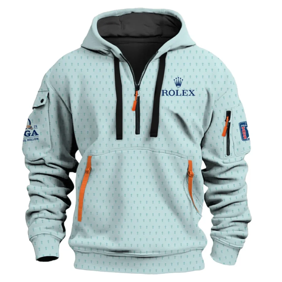 Special Release Rolex 2025 PGA Championship Golf Hoodie Half Zip All Over Prints HOPGC211124A04ROXHDF