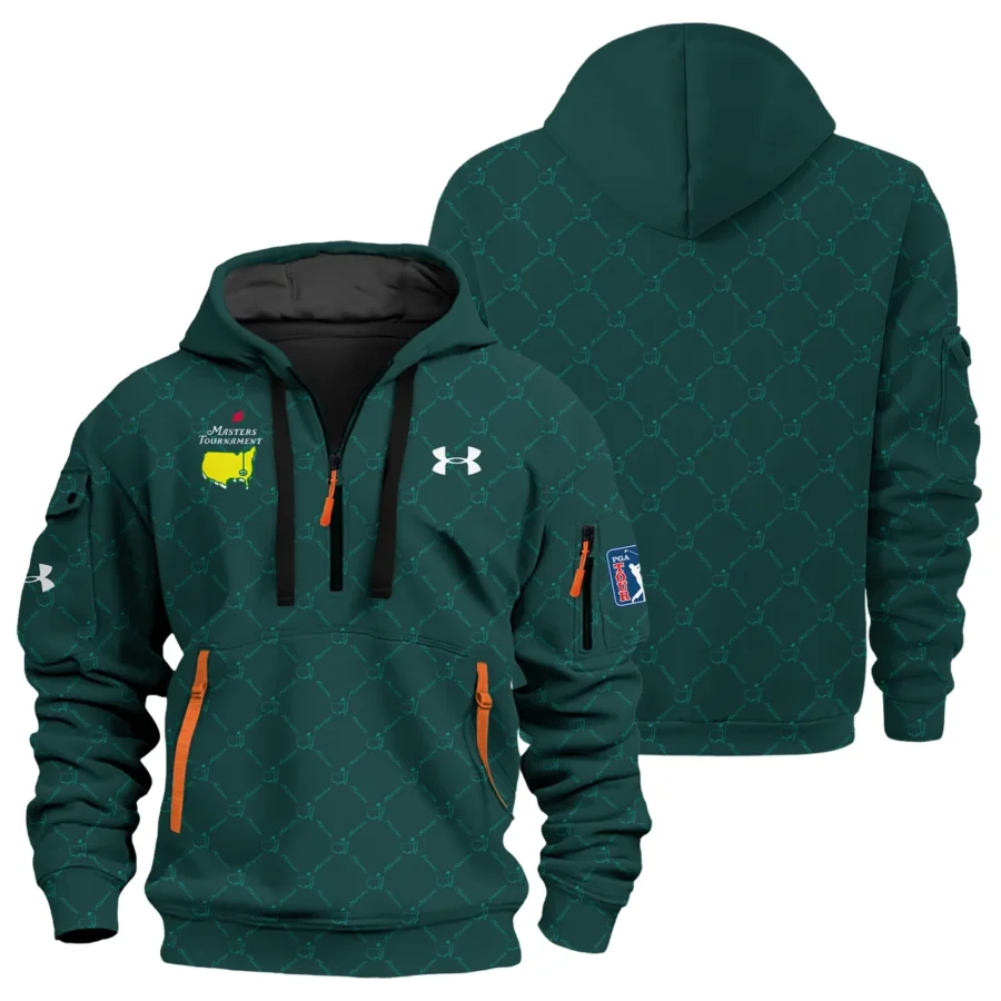 Special Release Under Armour Masters Tournament Golf Hoodie Half Zip All Over Prints HOMT020725T2UAHDF