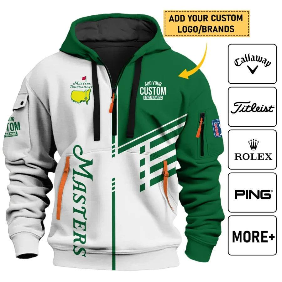 Personalized Logo,Brands Masters Tournament Golf Hoodie Half Zip All Over Prints HOMT021224A03HDF