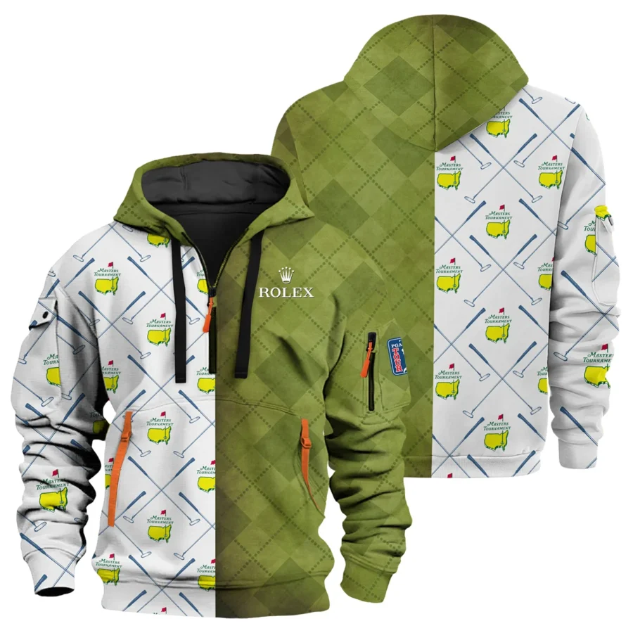 Special Release Rolex Masters Tournament Golf Hoodie Half Zip All Over Prints HOMT030225A01ROXHDF