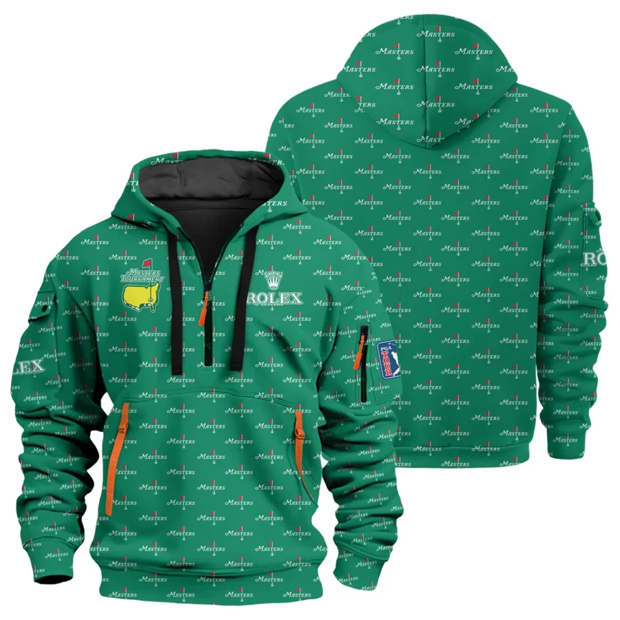 Special Release Rolex Masters Tournament Golf Hoodie Half Zip All Over Prints HOMT040225A2ROXHDF
