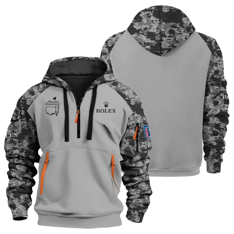Special Release Rolex Masters Tournament Golf Hoodie Half Zip All Over Prints HOMT04112404ROXHDF