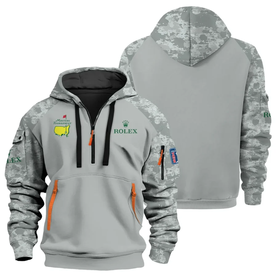 Special Release Rolex Masters Tournament Golf Hoodie Half Zip All Over Prints HOMT041124A05ROXHDF