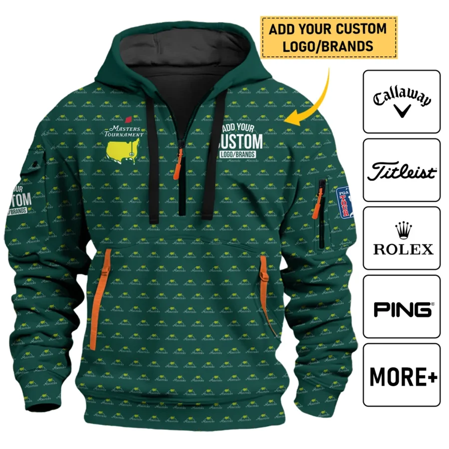 Personalized Logo,Brands Masters Tournament Golf Hoodie Half Zip All Over Prints HOMT070225A01HDF