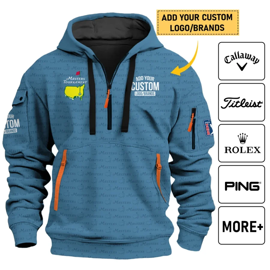 Personalized Logo,Brands Masters Tournament Golf Hoodie Half Zip All Over Prints HOMT080125A06HDF