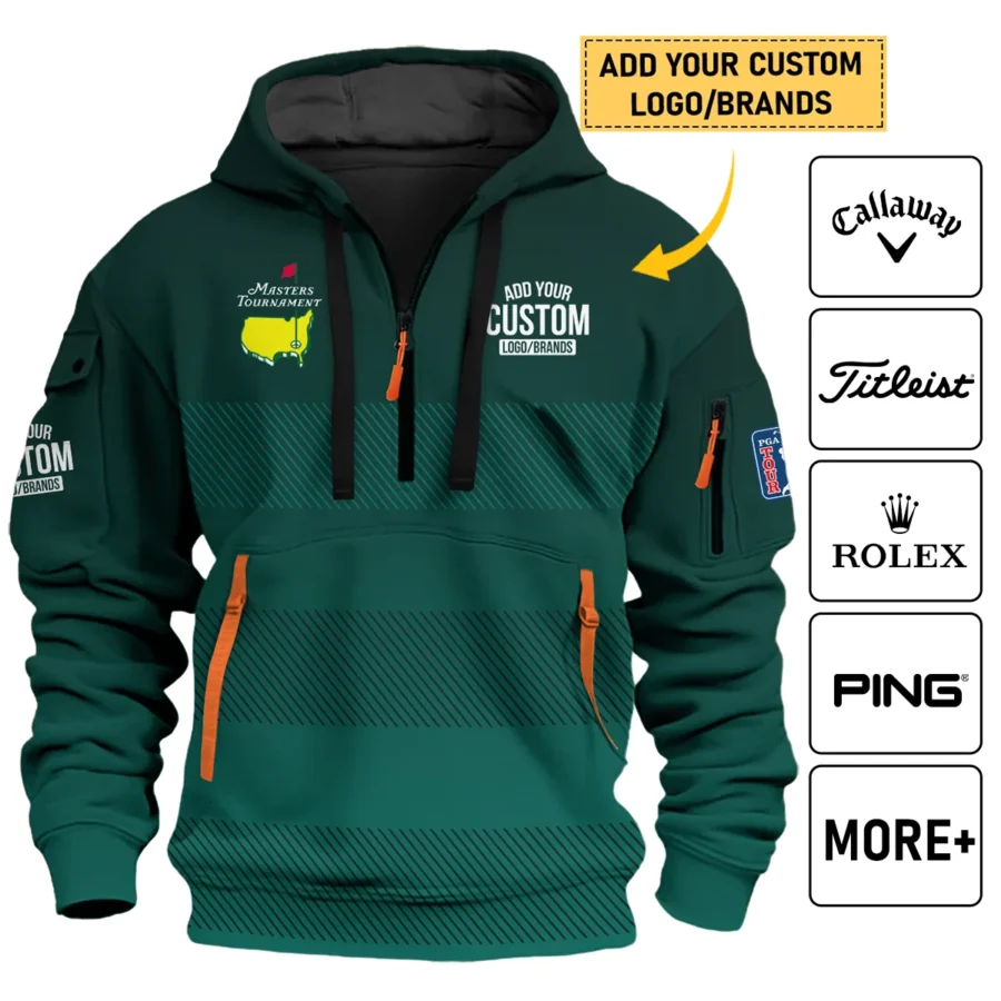Personalized Logo,Brands Masters Tournament Golf Hoodie Half Zip All Over Prints HOMT110324A02HDF