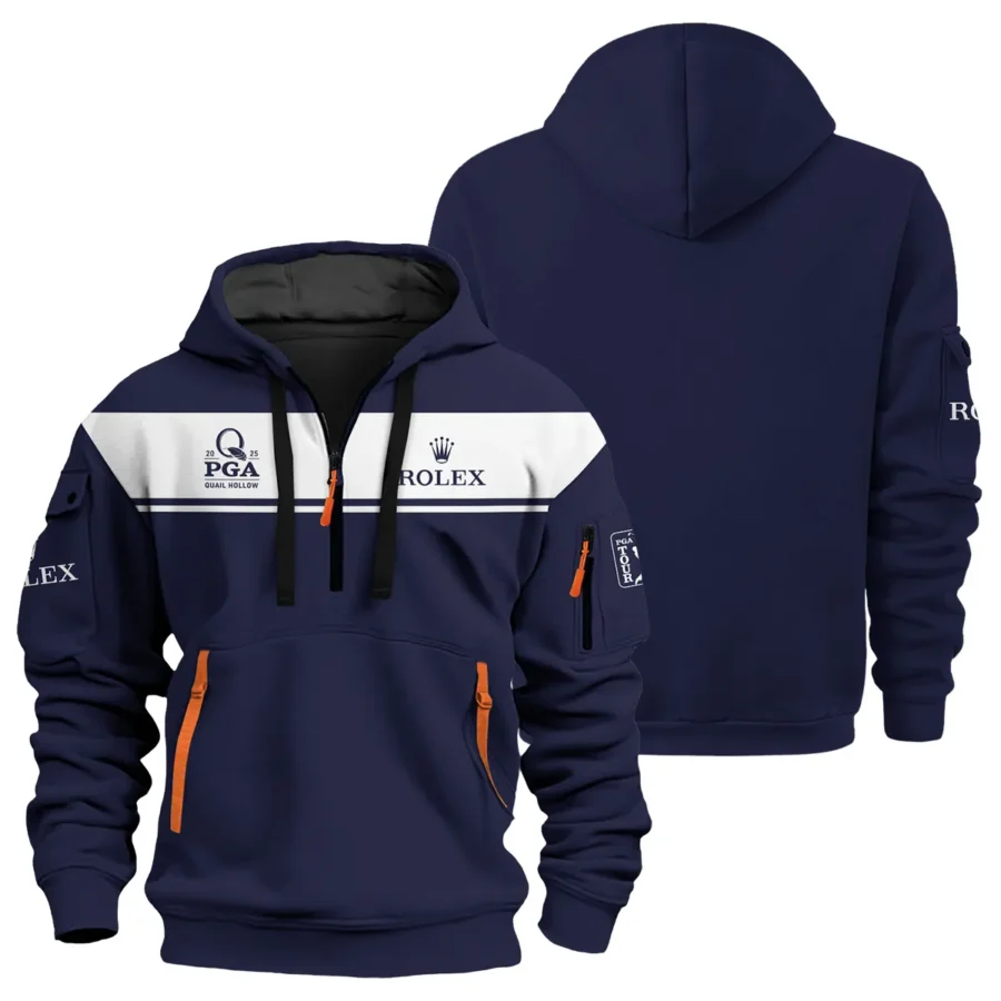 Special Release Rolex 2025 PGA Championship Golf Hoodie Half Zip All Over Prints HOPGC201124A03ROXHDF