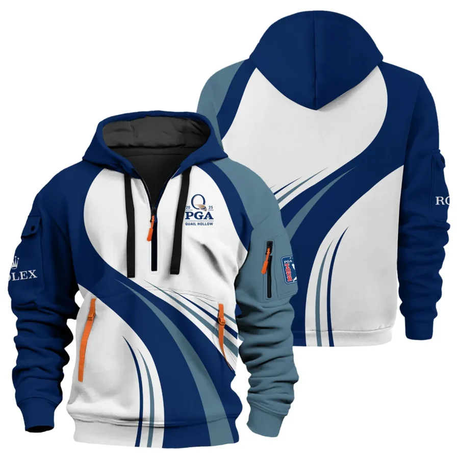 Special Release Rolex 2025 PGA Championship Golf Hoodie Half Zip All Over Prints HOPGC211124A01ROXHDF