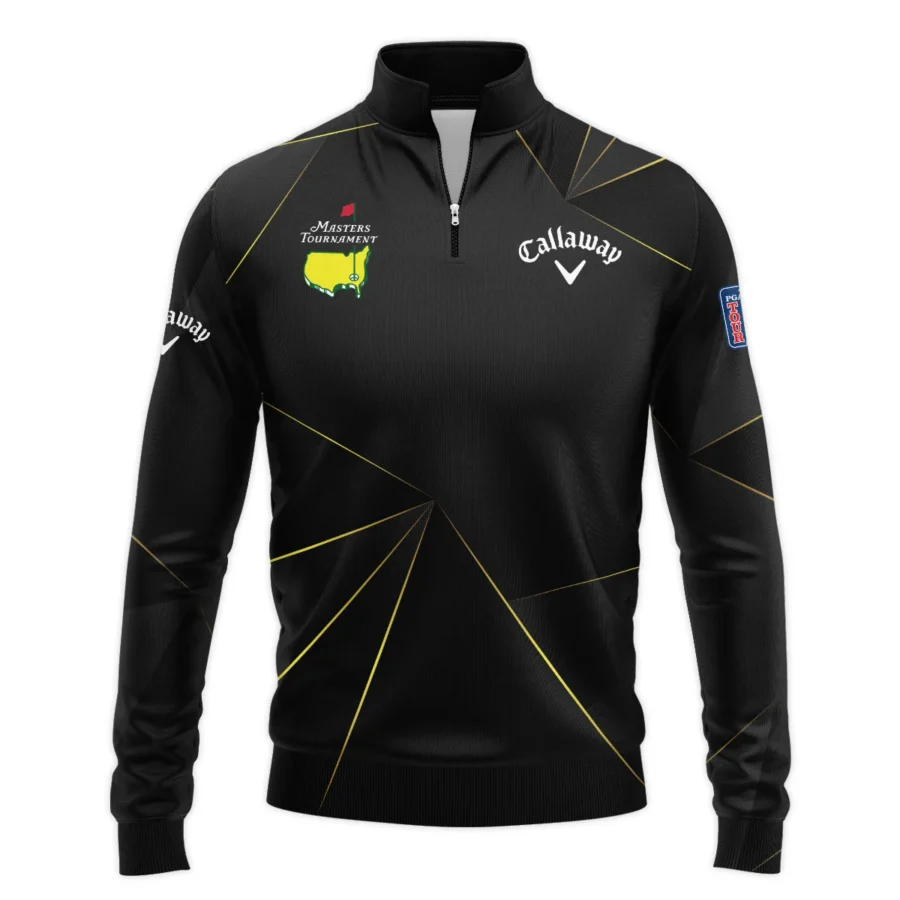 Callaway Masters Tournament Exclusive Logo Quarter-Zip Jacket All Over Prints Gift For Fans HOMT260225A03CLWQTJ-Black