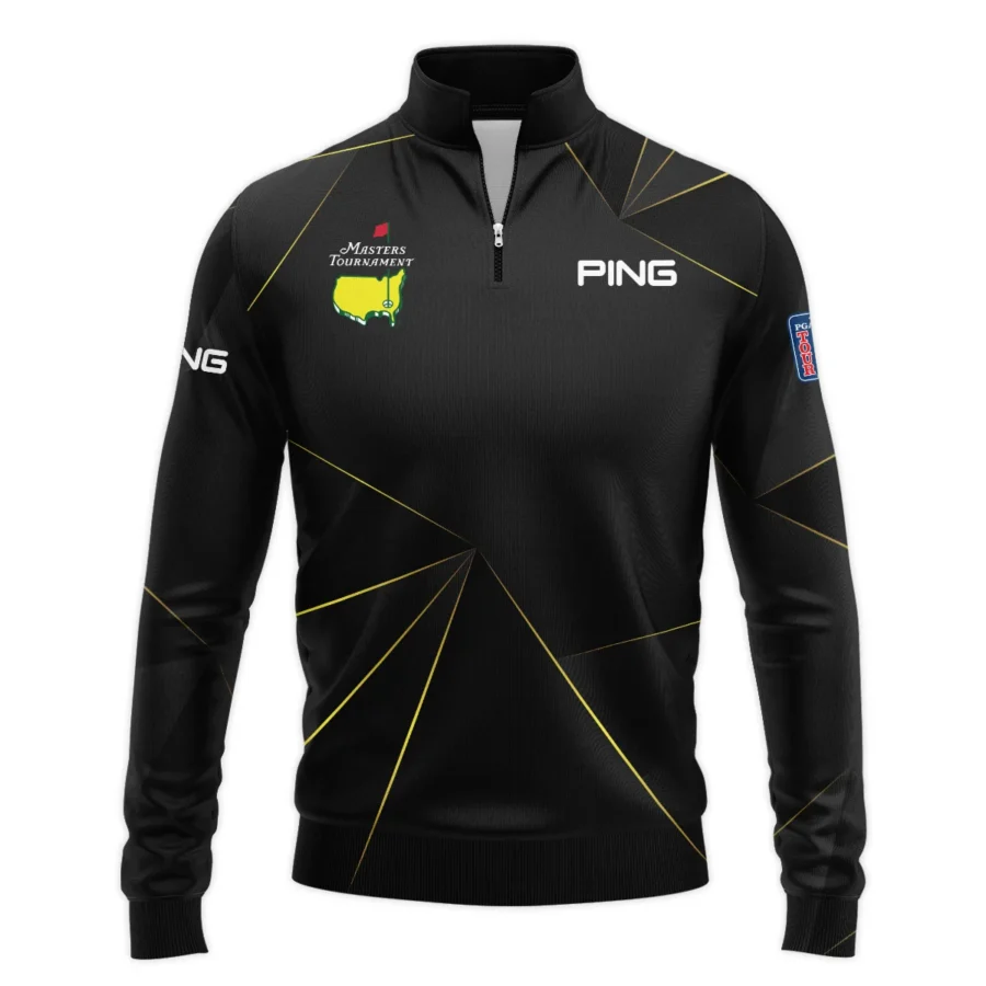 Ping Masters Tournament Exclusive Logo Quarter-Zip Jacket All Over Prints Gift For Fans HOMT260225A03PIQTJ-Black