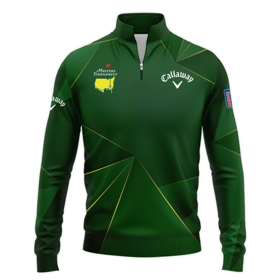 Callaway Masters Tournament Exclusive Logo Quarter-Zip Jacket All Over Prints Gift For Fans HOMT260225A03CLWQTJ-Green
