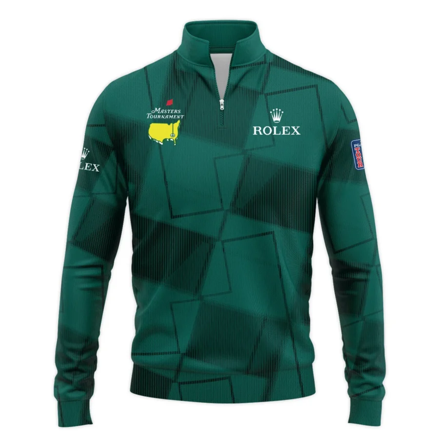 Rolex Masters Tournament Exclusive Logo Quarter-Zip Jacket All Over Prints Gift For Fans HOMT260225A02ROXQTJ
