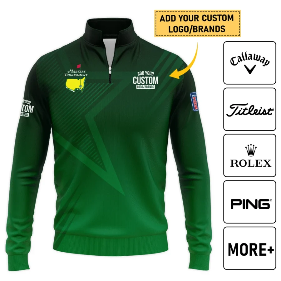 Personalized Logo,Brands Masters Tournament Golf Quarter-Zip Jacket All Over Prints HOMT011124A03QTJ