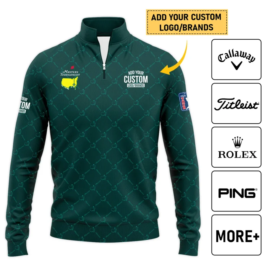 Personalized Logo,Brands Masters Tournament Golf Quarter-Zip Jacket All Over Prints HOMT020725T2QTJ