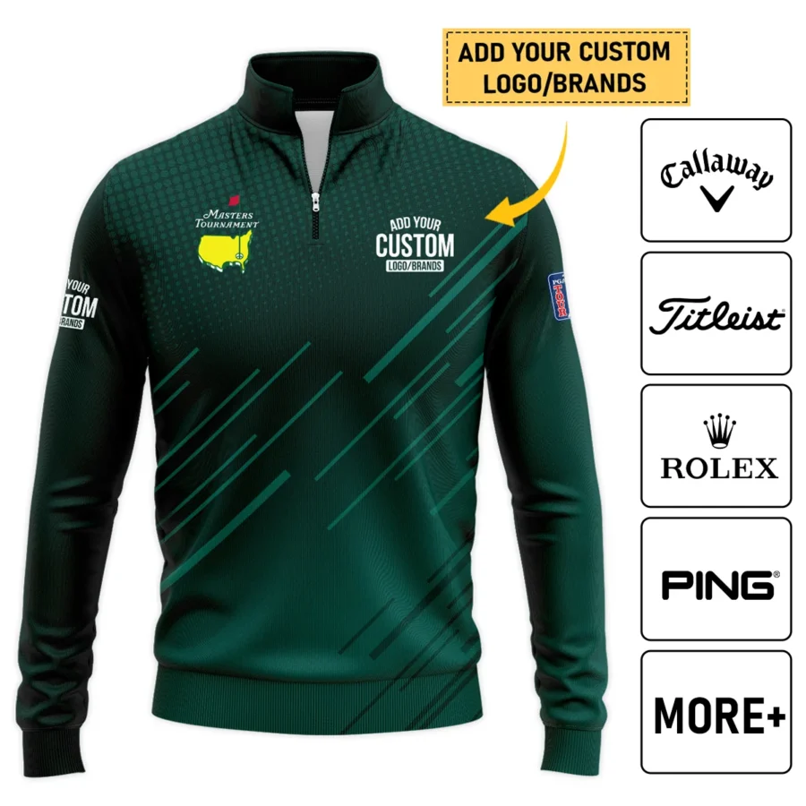 Personalized Logo,Brands Masters Tournament Golf Quarter-Zip Jacket All Over Prints HOMT030125A05QTJ