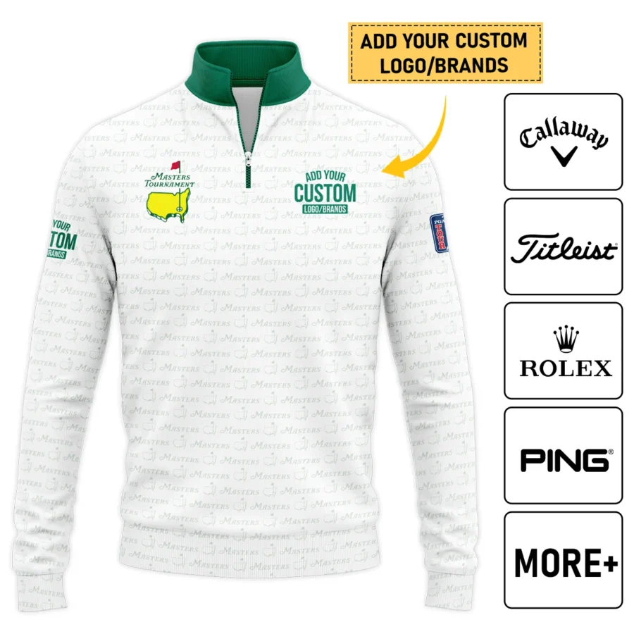 Personalized Logo,Brands Masters Tournament Golf Quarter-Zip Jacket All Over Prints HOMT080125A03QTJ