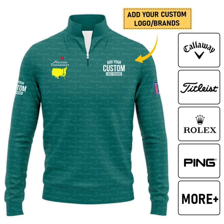 Personalized Logo,Brands Masters Tournament Golf Quarter-Zip Jacket All Over Prints HOMT080125A04QTJ