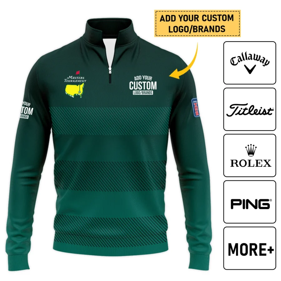 Personalized Logo,Brands Masters Tournament Golf Quarter-Zip Jacket All Over Prints HOMT110324A02QTJ