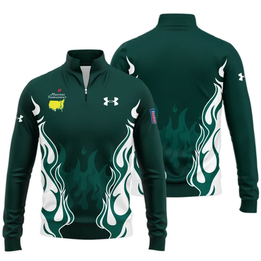 Special Release Under Armour Masters Tournament Golf Quarter-Zip Jacket All Over Prints HOMT170225A02UAQTJ