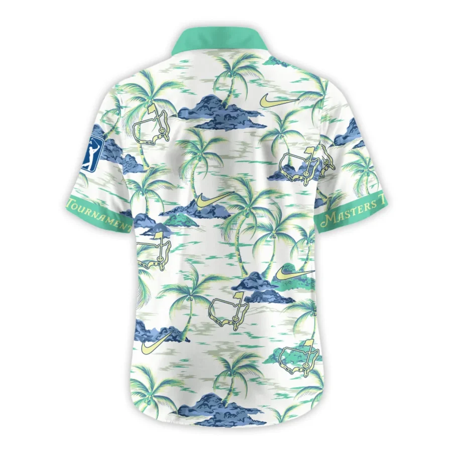 Nike Masters Tournament Exclusive Logo Hawaiian Shirt Zipper Pockets Ultra Lightweight Shirt HOHW250225A1NKHWP