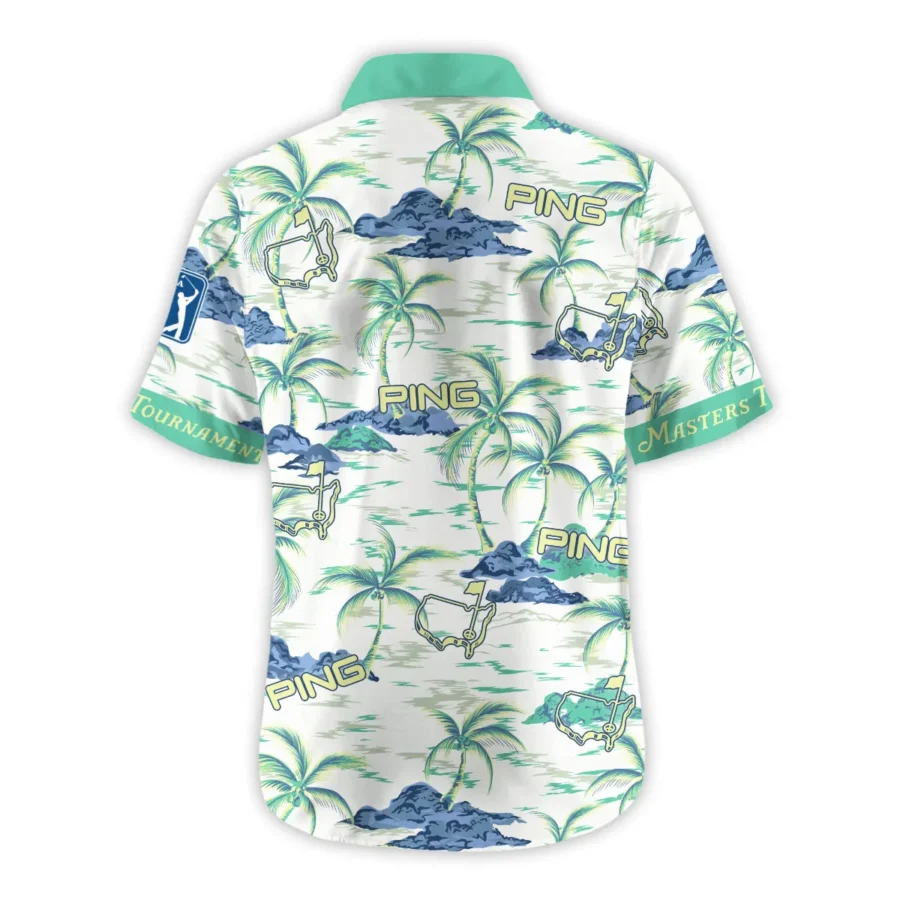 Ping Masters Tournament Exclusive Logo Hawaiian Shirt Zipper Pockets Ultra Lightweight Shirt HOHW250225A1PIHWP