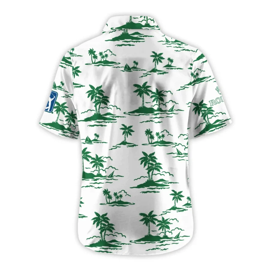 White Rolex Masters Tournament Exclusive Logo Hawaiian Shirt Zipper Pockets Ultra Lightweight Shirt HOHW250225A2ROXHWP-WHI