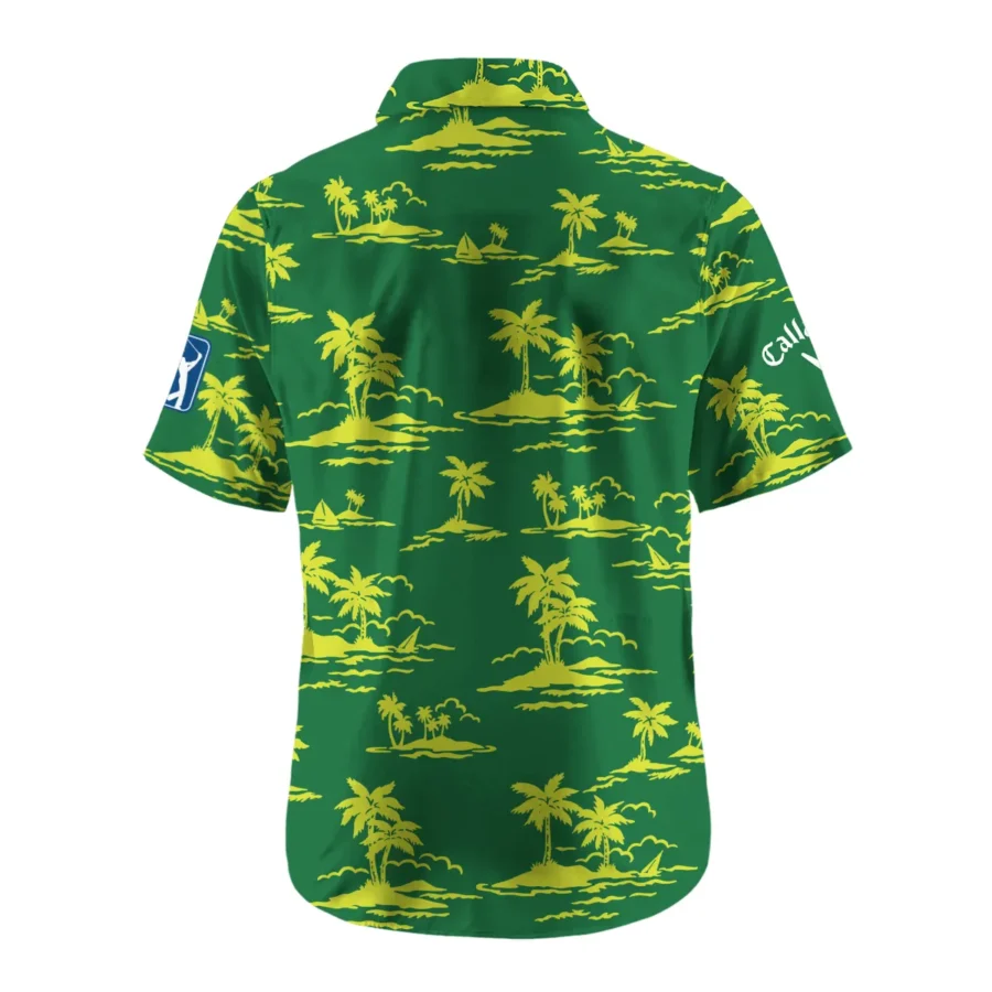 Green Callaway Masters Tournament Exclusive Logo Hawaiian Shirt Zipper Pockets Ultra Lightweight Shirt HOHW250225A2CLWHWP-YG