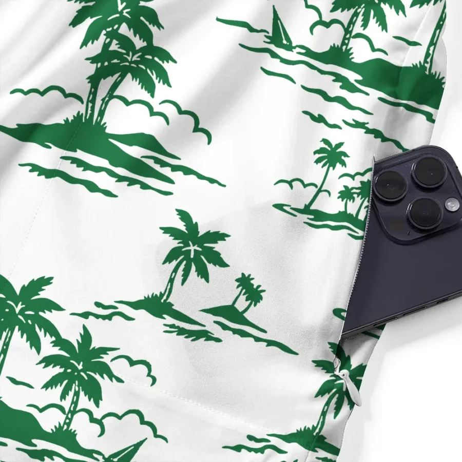 White Rolex Masters Tournament Exclusive Logo Hawaiian Shirt Zipper Pockets Ultra Lightweight Shirt HOHW250225A2ROXHWP-WHI