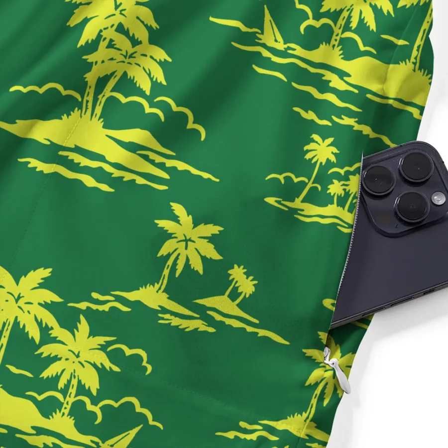 Green Ping Masters Tournament Exclusive Logo Hawaiian Shirt Zipper Pockets Ultra Lightweight Shirt HOHW250225A2PIHWP-YG