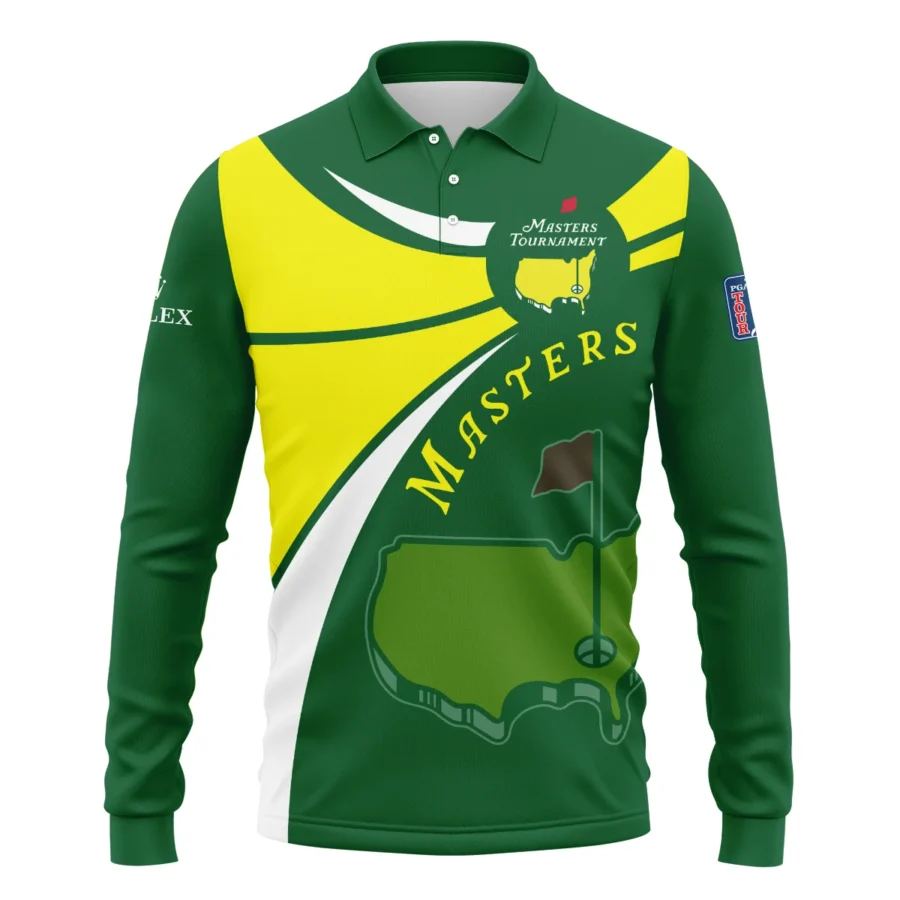 Rolex Masters Tournament Golf Long Polo Shirt All Over Prints Gift For Fans HOMT040325A01ROXLPL