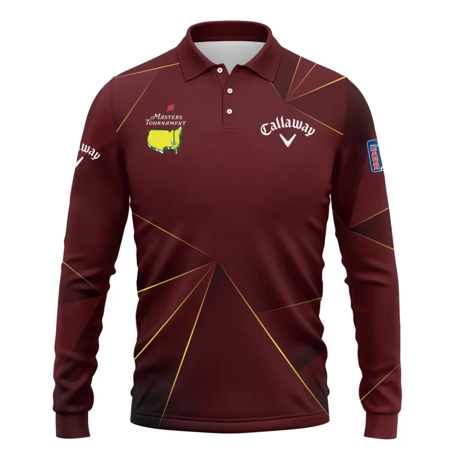 Callaway Masters Tournament Golf Long Polo Shirt All Over Prints Gift For Fans HOMT260225A03CLWLPL-Red
