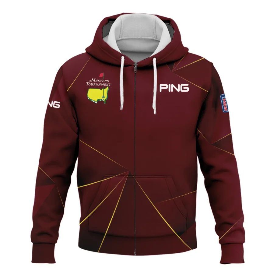 Ping Masters Tournament Exclusive Logo Zipper Hoodie Shirt All Over Prints Gift For Fans HOMT260225A03PIZHD-Red