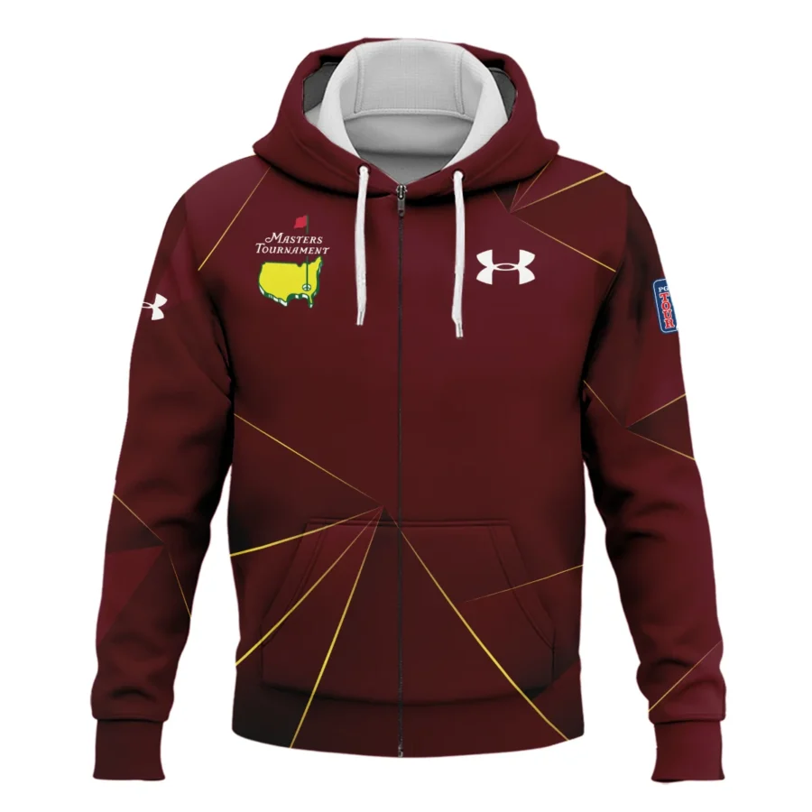 Under Armour Masters Tournament Exclusive Logo Zipper Hoodie Shirt All Over Prints Gift For Fans HOMT260225A03UAZHD-Red