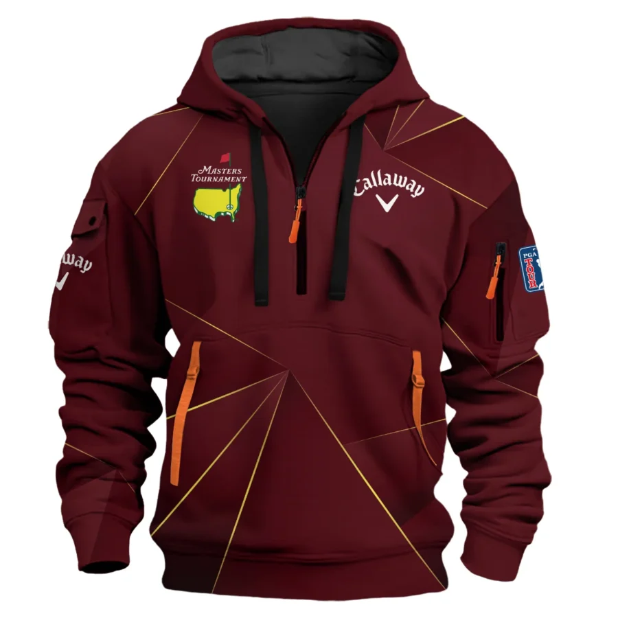 Callaway Masters Tournament Exclusive Logo Hoodie Half Zipper Shirt All Over Prints Gift For Fans HOMT260225A03CLWHDF-Red