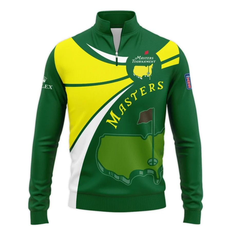 Rolex Masters Tournament Exclusive Logo Quarter-Zip Jacket All Over Prints Gift For Fans HOMT040325A01ROXQTJ