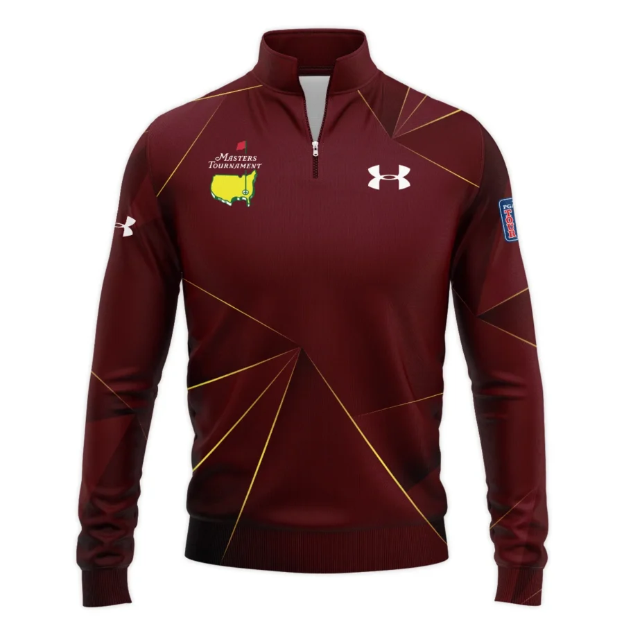 Under Armour Masters Tournament Exclusive Logo Quarter-Zip Jacket All Over Prints Gift For Fans HOMT260225A03UAQTJ-Red
