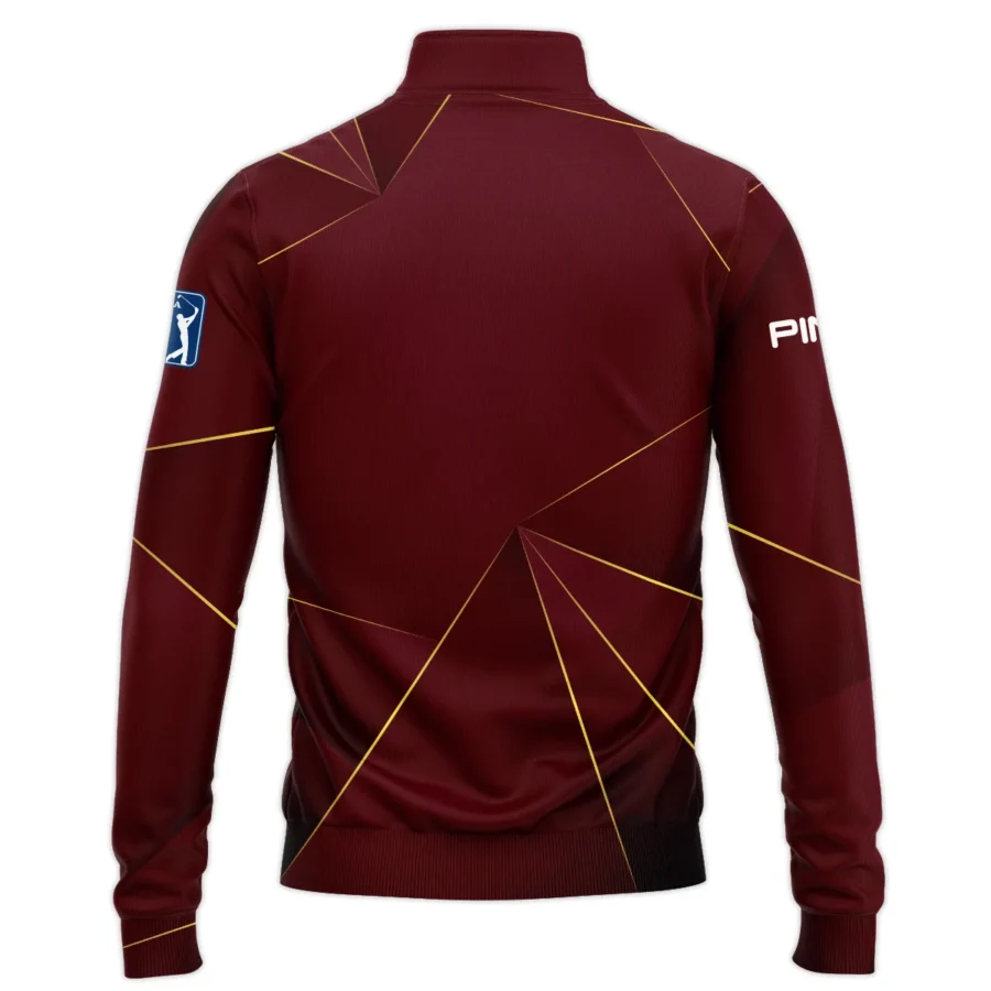 Ping Masters Tournament Exclusive Logo Quarter-Zip Jacket All Over Prints Gift For Fans HOMT260225A03PIQTJ-Red